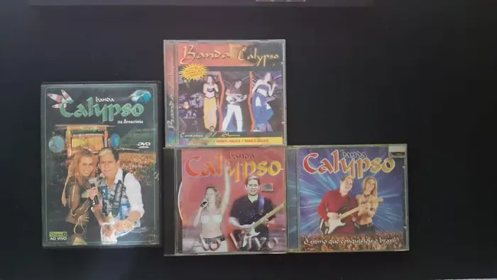 Conjunto CDs antigos Banda Calypso