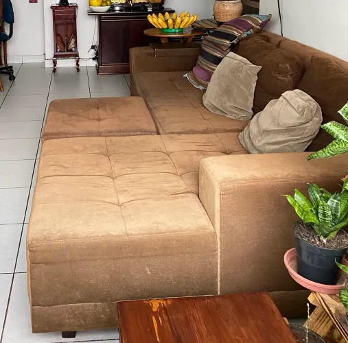 Sofá 3 lugares com chaise