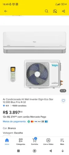 Ar Condicionado Elgin Split High Wall