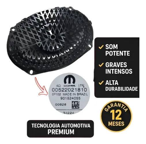 Alto Falante Diant Dir/esq Fiat Argo Trekking Pulse 2020/23