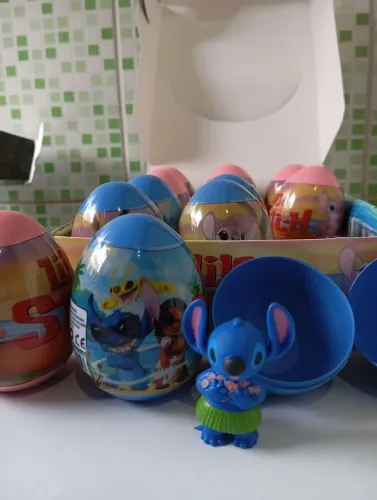 Ovo surpresa Lilo Stitch 5 unidades brinquedo infantil