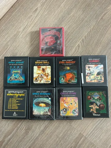 LOTE DE CARTUCHO ORIGINAL ATARI ITENS COLECIONADOR 