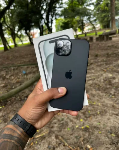 Iphone 15 128gb preto 06 meses de garantia 