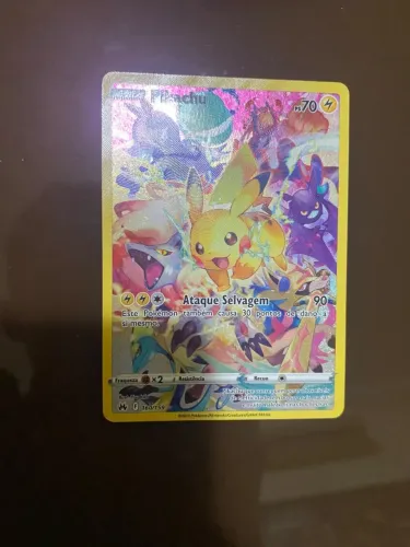 Carta Pokemon Pikachu arte especial