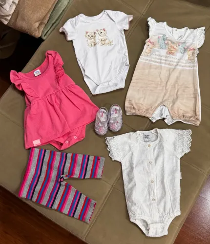 Roupinhas de Bebê 0 a 6 meses - Menina