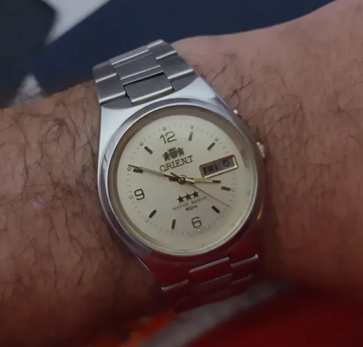 Relógio ORIENT automático impecável todo original RELIQUIA lindo 