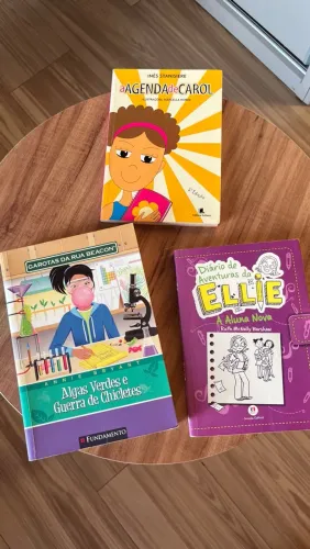 Lote com 3 Livros Infantojuvenis - Ellie, Algas Verdes e Agenda de Carol