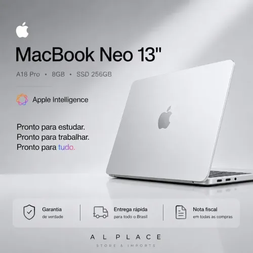 MacBook neo 256 SSD 8gb de ram + 1 ano de garantia