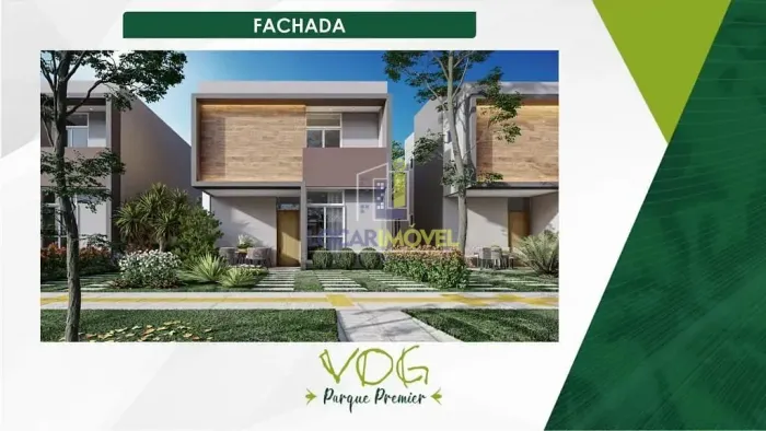 Sobrado à Venda com 2 suítes, condomínio fechado, Primavera, com entrada dividida em 60 X,