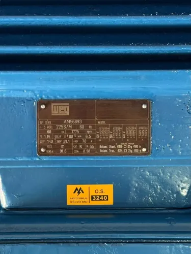 Motor Weg flange ff e pés, 60 CV , 1775 RPM , 220/380/440V