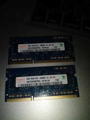 Memoria ddr3 2x2gb 4gb dual channel 1060 hynix 
