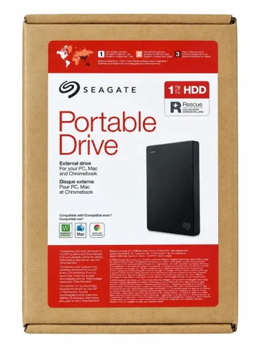 Seagate HD Externo 1 Tb HDD Compatível com PC e Mac (Nunca Usado)