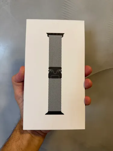 Pulseira original Apple Watch Ultra 2 e ultra 3 preto modelo Milanese - Centerfix