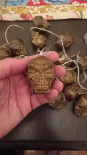 20 Skull Led luminária pilhas