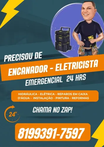 Eletricista encanador emergencial