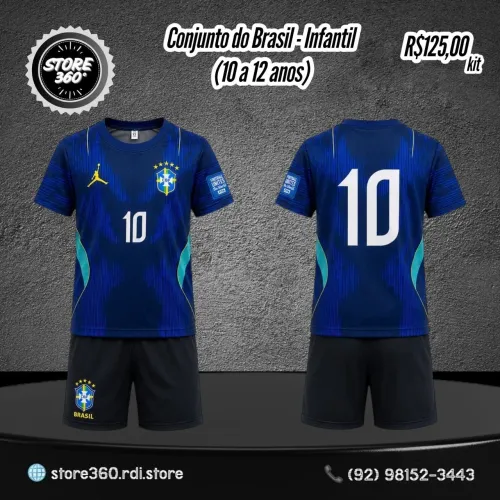 Conjunto do Brasil Modelo Atual 2026 - Infantil