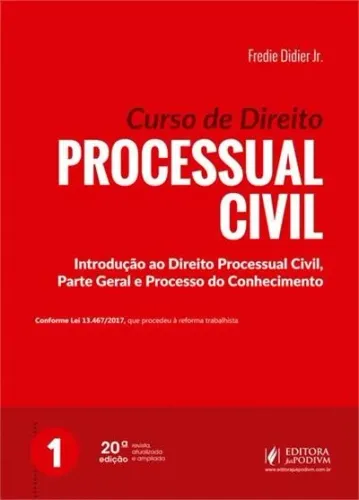 Livro: curso de direito processual civil - fredie didier jr. - 20ª edição - 2018