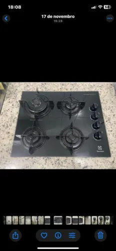 Cooktop 4 Bocas Electrolux a Gás com Tripla Chama (KE4TP) Bivolt.
