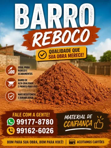 Barro Reboco pra sua Obra