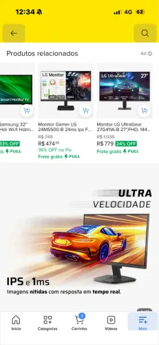 Vendo Monitor gamer 24 polegadas