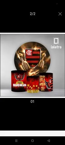 Capas de cilindros e painel flamengo 