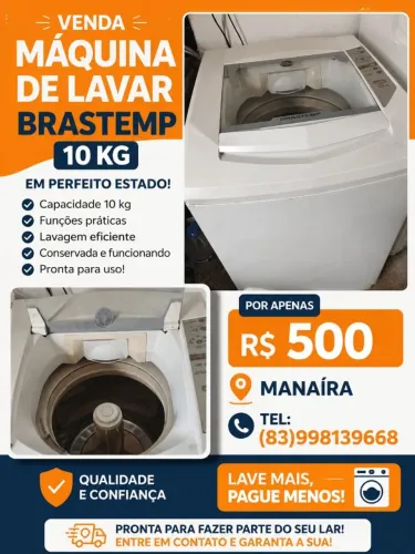 Maquina de lavar 10 kg. Otimo estado