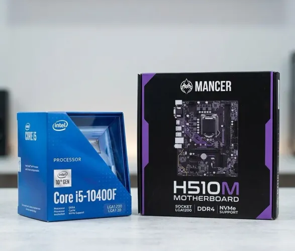 Kit I5 10400F + Placa mãe H510M-E + Cooler Intel original