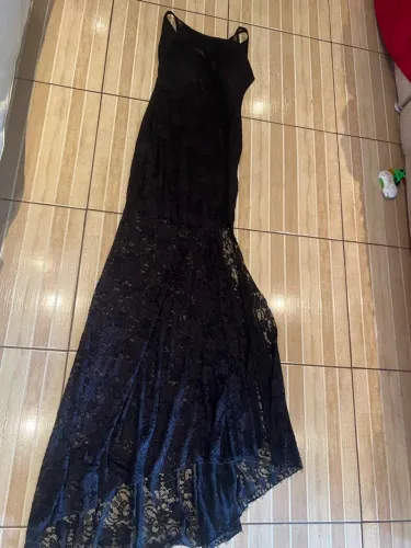 Vestido longo preto
