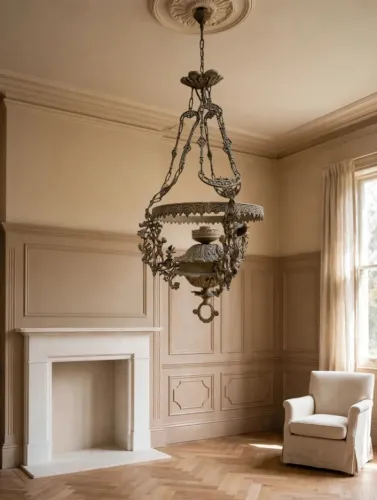 LUSTRE PENDENTE VITORIANO - BRONZE - RARÍSSIMO