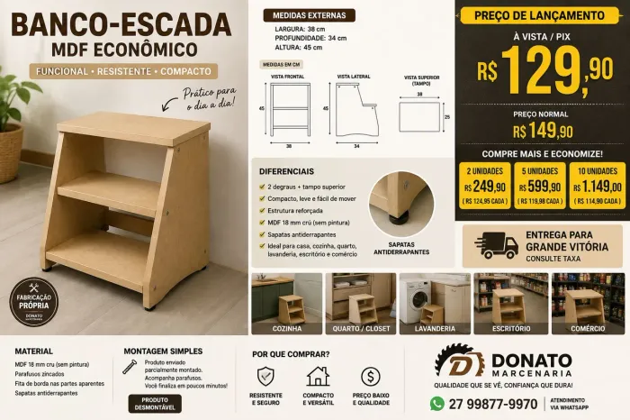 Banco escada