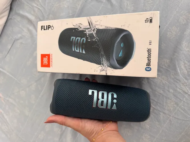 JBL Flip 6 Original Bluetooth IP67 Semi Nova com Caixa Som Potente