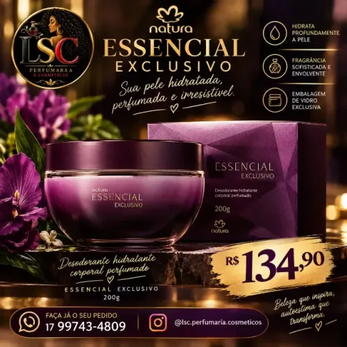 Hidratante Natura Essencial exclusivo