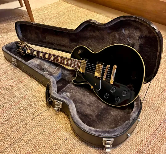Epiphone Custom Black Beauty - CANHOTA + Hardcase