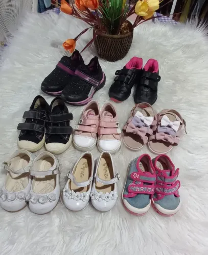 Lote infantil menina 8 pares