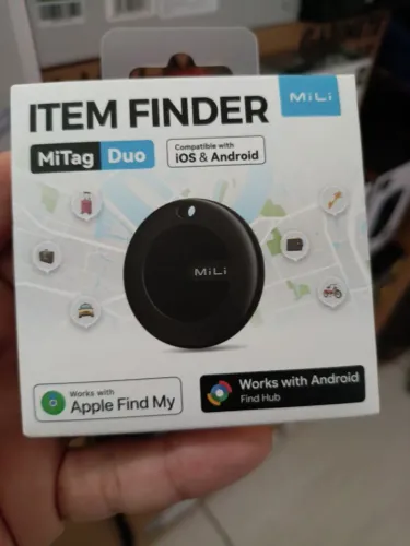 Rastreador MILI MiTag Duo compatível com IOS e ANDROID