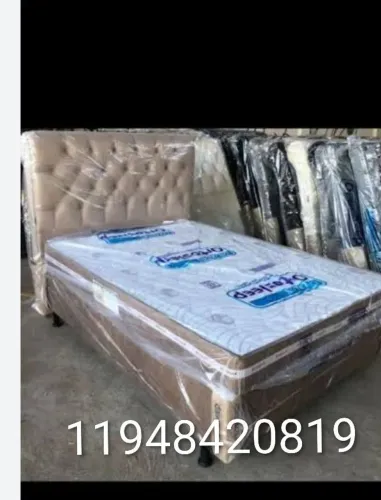 Promoção camas box casal com colchão novas pronta entrega