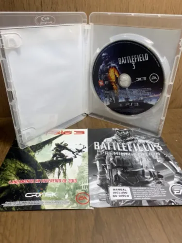 Jogo BattleField 3 Premium Edition PS3, PlayStation 3. CD em perfeito estado