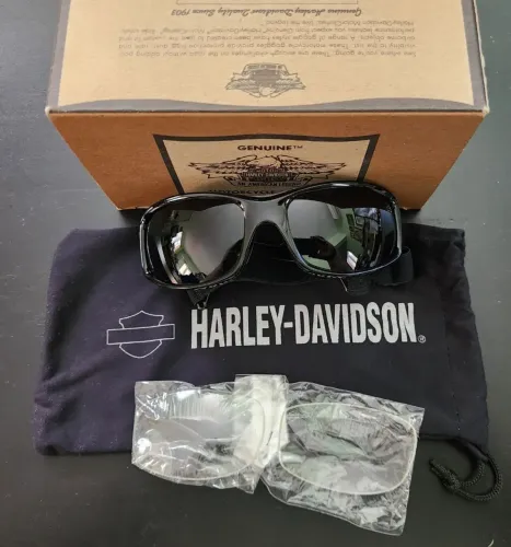 Oculos de sol harley Davidson com lentes extras