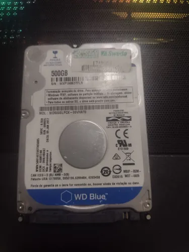HD 500GB COM WINDOWS 10