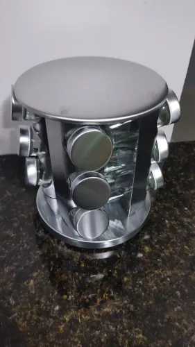 Porta temperos com 12 potes