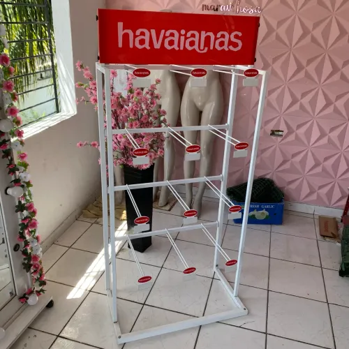 Expositor de havaianas 12 ganchos
