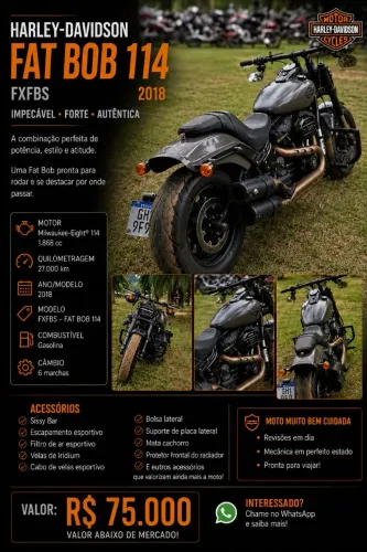 HARLEY DAVIDSON FAT BOB FXFBS 114