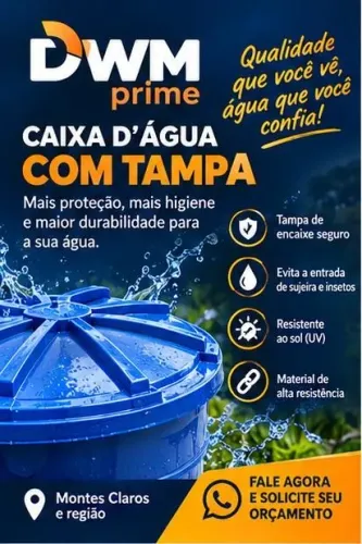 Caixa d?água com tampa | Produto novo