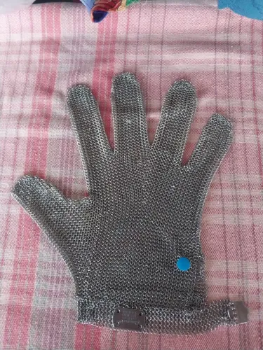 Luvas malha de aço