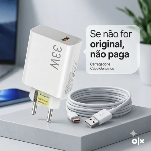 Carregador Xiaomi 33W Turbo Charge ORIGINAL - Se não for original, não paga
