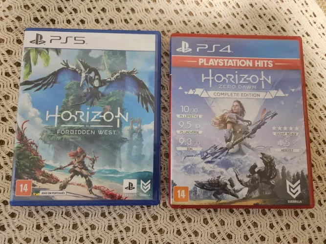 Vendo esses dois super jogos Horizon Zero Dawn & Forbidden West