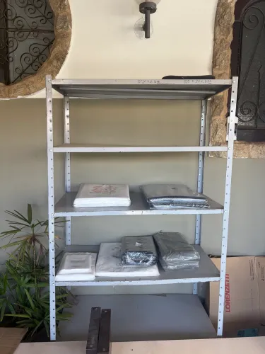 Prateleiras aço 40 cm largura reforçada