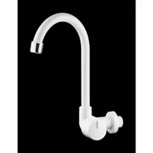 Torneira Parede Cozinha bica móvel ABS plástico branco Elba herc