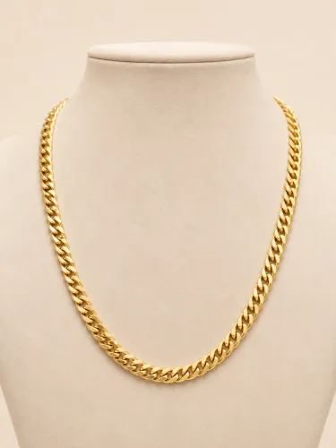 Colar Grumet Duplo em Ouro 18k 750