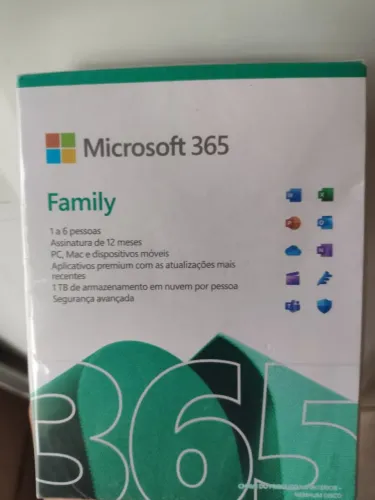 Pacote office Microsoft 365 family